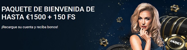 1xbet Bono de Casino 1xbet Bono Bienvenida Casino