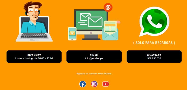 Inkabet Contacto Inkabet Atención al Cliente