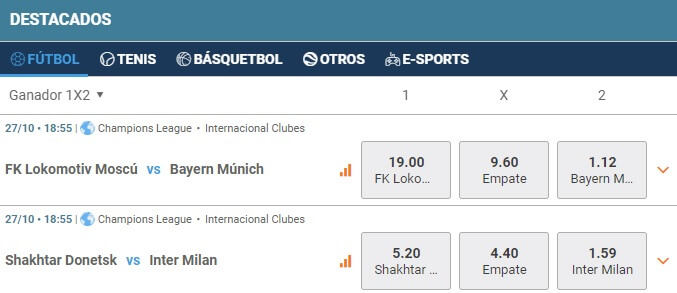 Mercados de Apuestas Apuestas Deportivas Betmotion