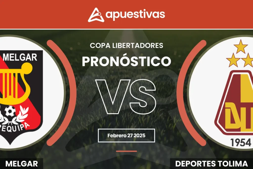 Pronósticos FBC Melgar vs Tolima