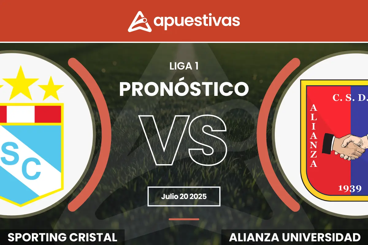 Pronósticos Sporting Cristal vs Alianza Universidad | Liga 1