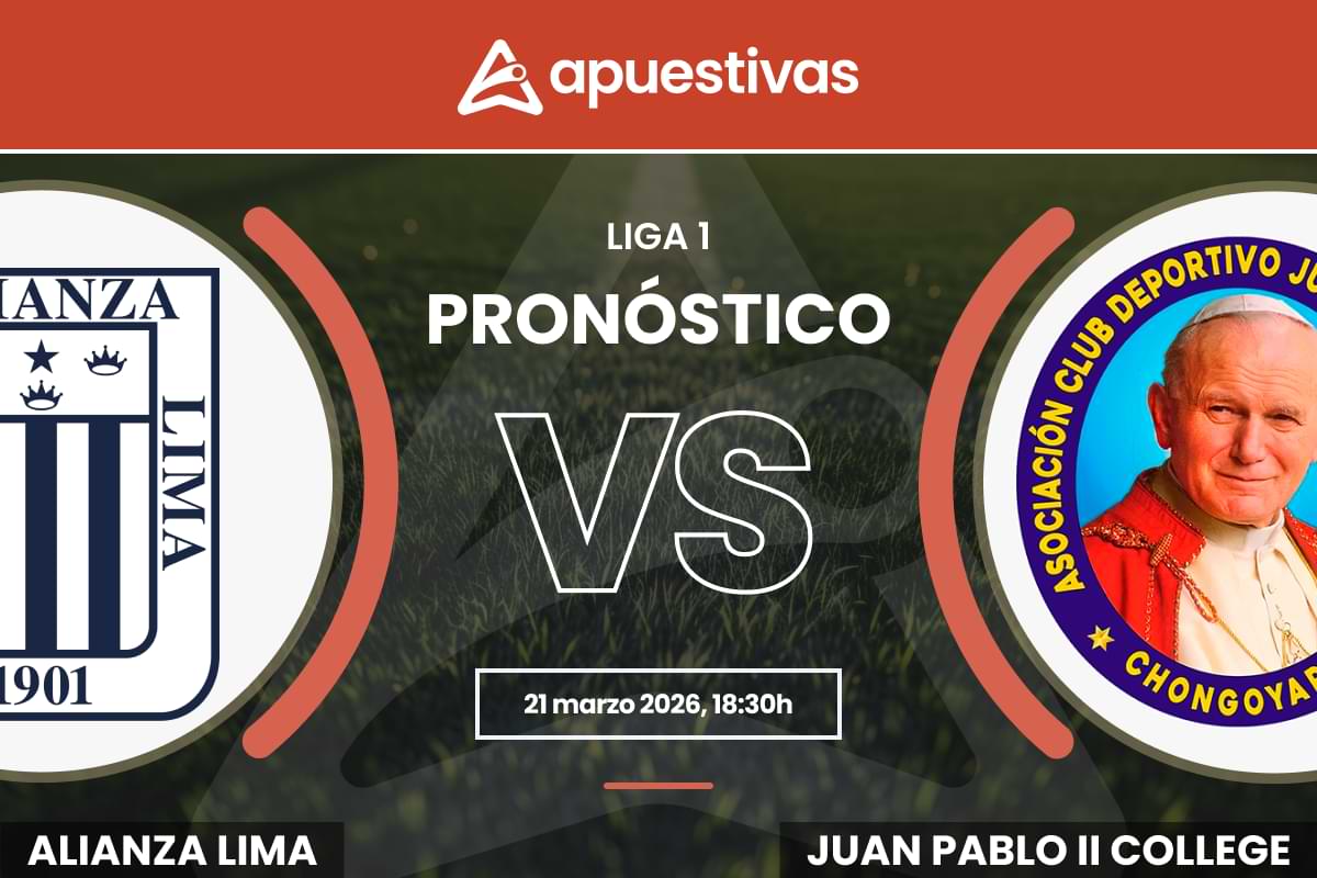 Pronósticos Alianza Lima vs ADC Juan Pablo II | Liga 1